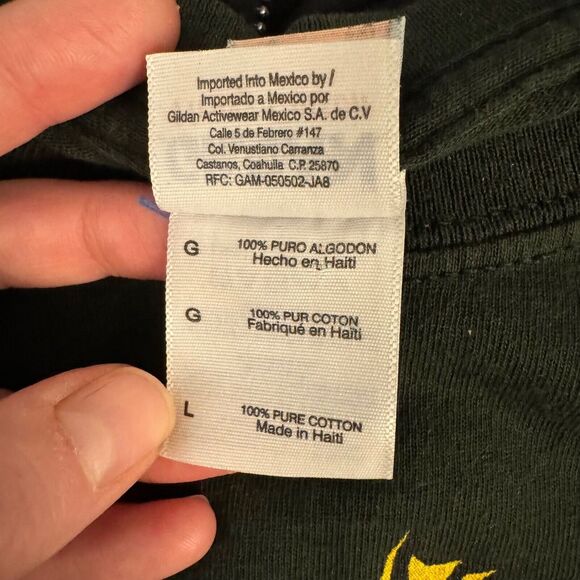 Snoopy Green T Shirt Christmas Lights Peanuts Gang Heavy Cotton Mens L Relaxed - Picture 12 of 15